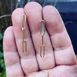 14K Gold-Filled Chain Link Post Earring