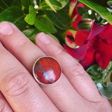 Cuprite and Sterling Silver RIng