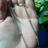 14K Gold and Sterling Silver Necklace - 18"
