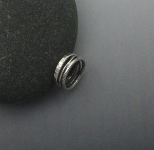 Sterling Silver Three-Wire Ring