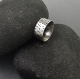 Sterling Silver "Sleet" Textured Ring