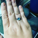 Swiss Blue Topaz and Sterling Silver Ring